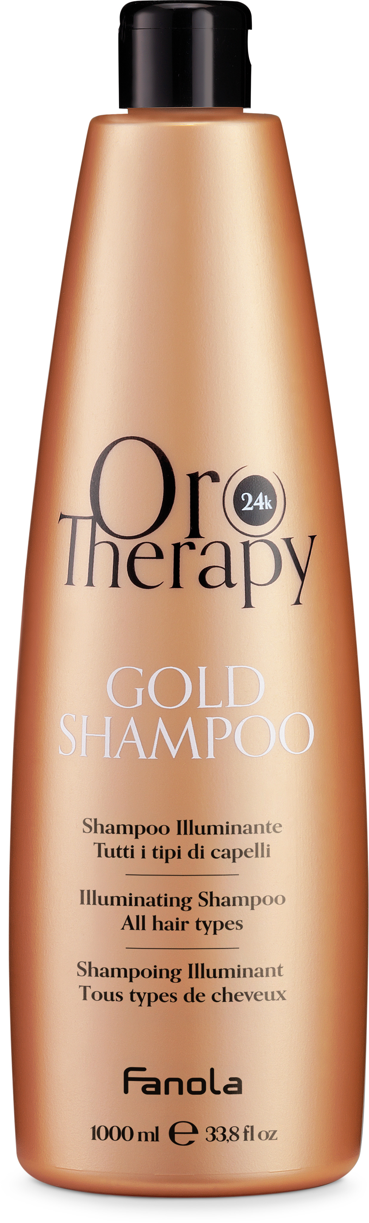 Fanola Oro Therapy Gold Shampoo All Hair Types — шампунь для волосся, 1000 мл